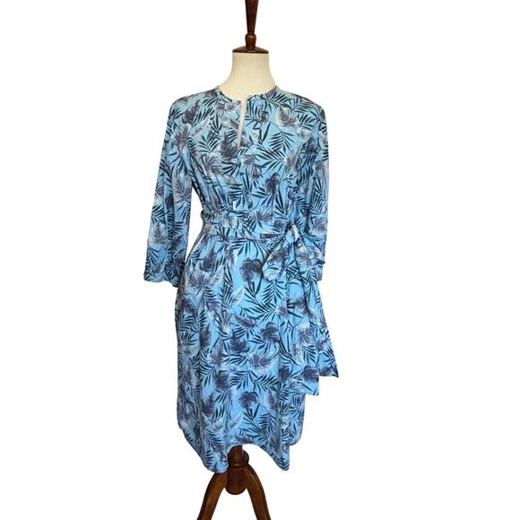 Marella Jervis Blue Botanical Print Dress - Picture 1 of 4